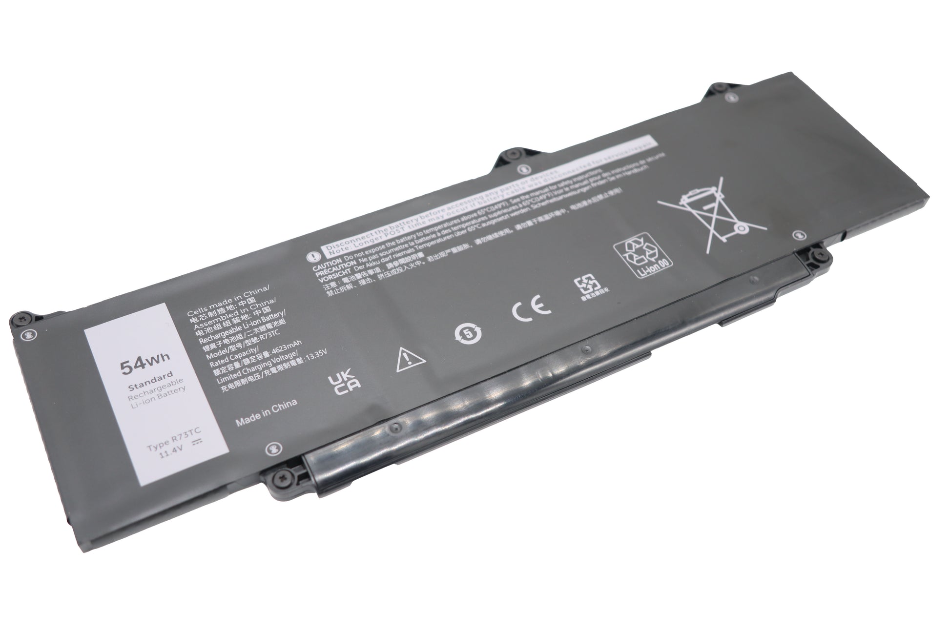 Vistaport Notebook-Akku – für Dell Latitude 5550/5450/5350, Precision 3480/3490 – 54 Wh, 11,4 V – Schwarz