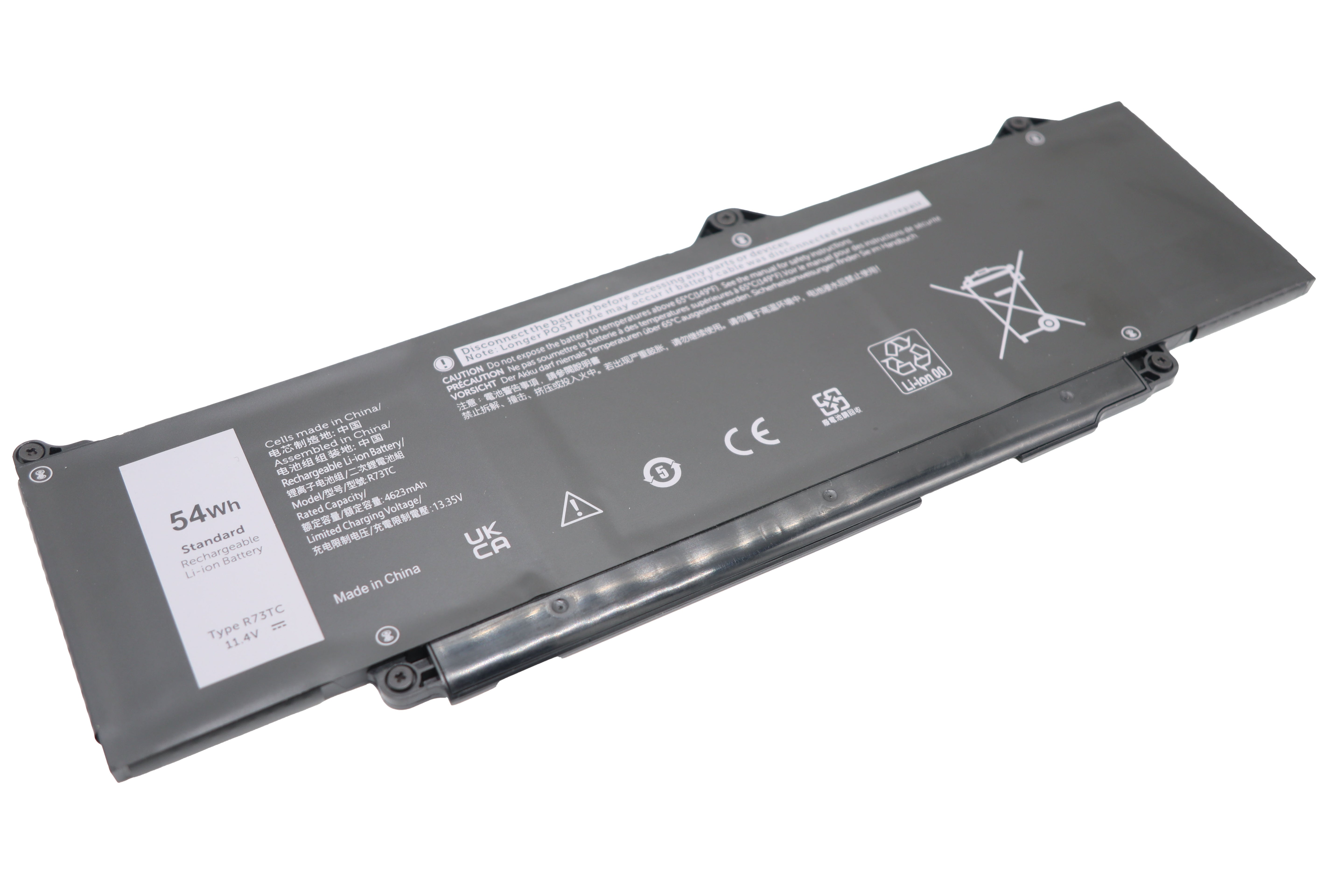 Vistaport Notebook-Akku – für Dell Latitude 5550/5450/5350, Precision 3480/3490 – 54 Wh, 11,4 V – Schwarz
