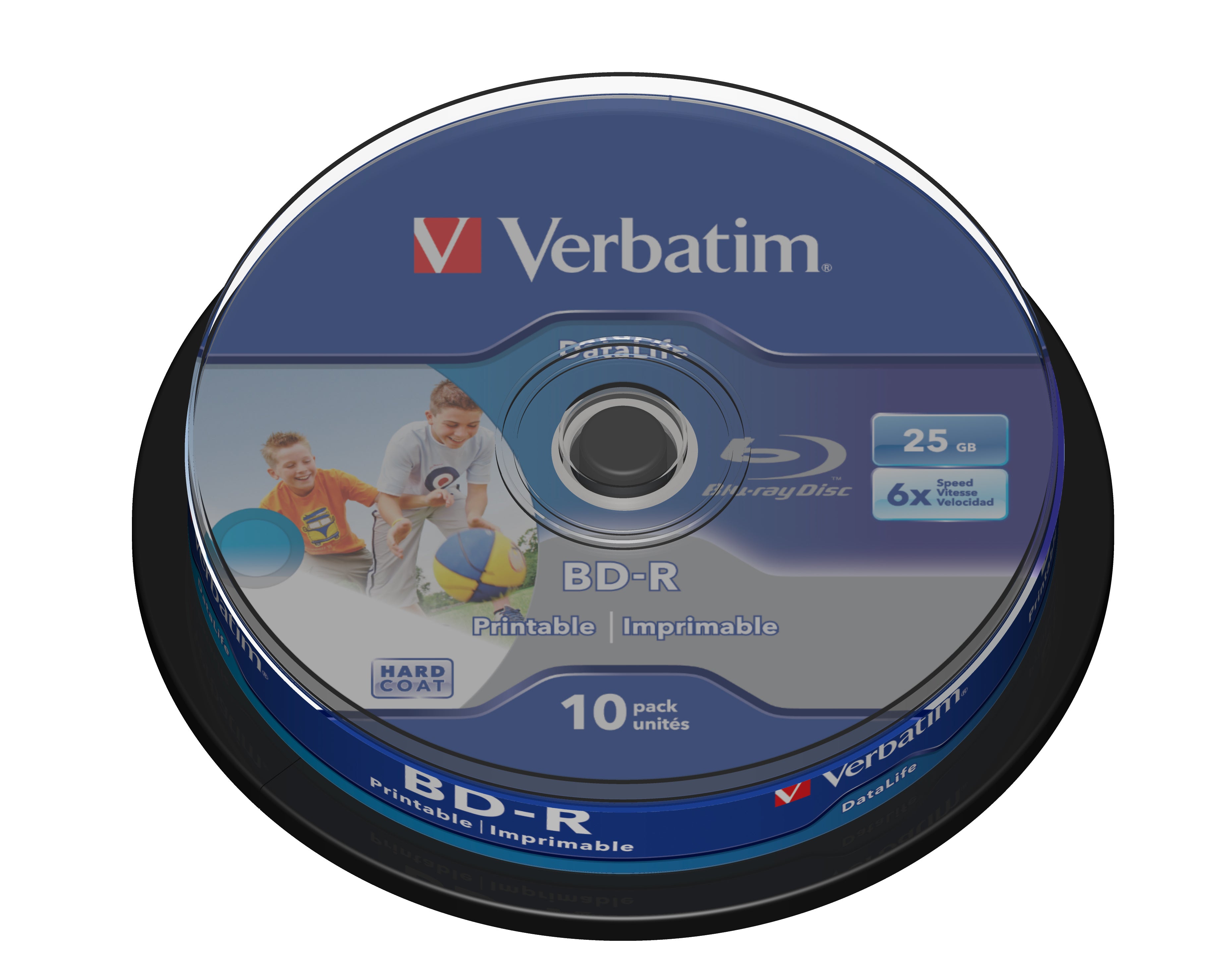 Verbatim BD-R 25 GB – 6×, bedruckbar, 10er Spindel