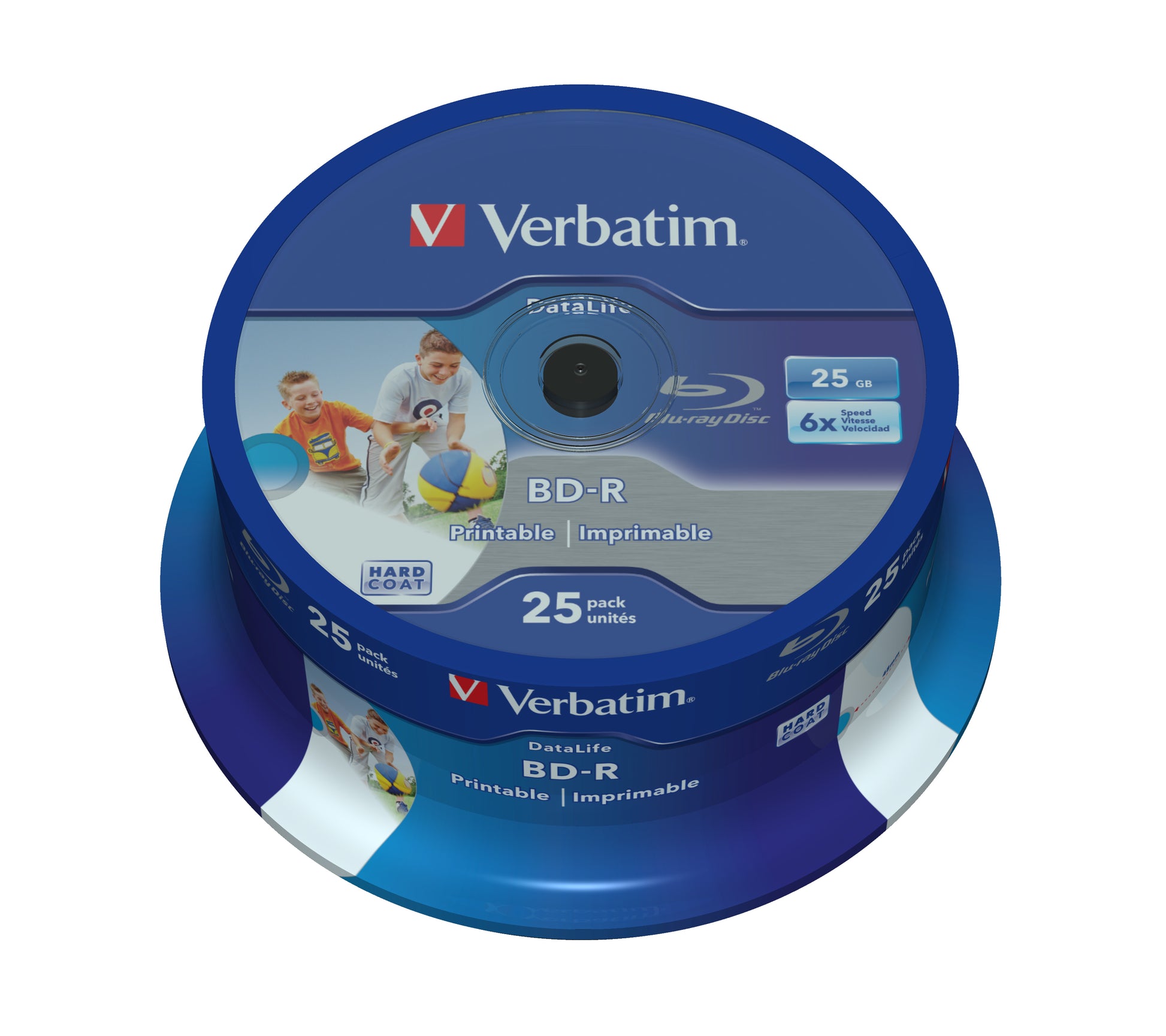 Verbatim BD-R 25 GB – 6×, bedruckbar, 25er Spindel