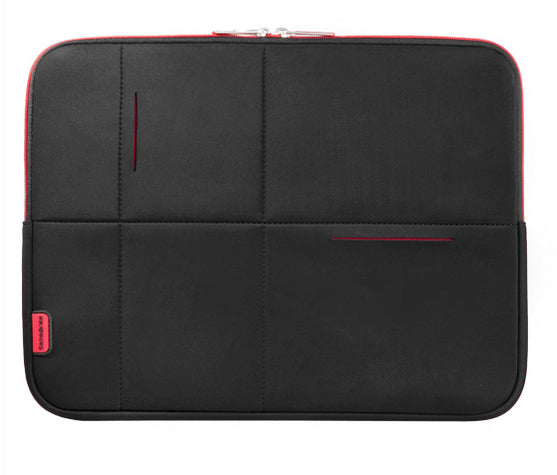 Samsonite Airglow Notebook-Schutzhülle – für Notebooks bis 15,6", 4,5 l, Neopren/Polyester, schwarz/rot