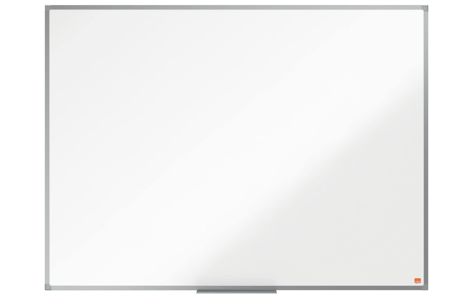Nobo Whiteboard – 120 × 89,2 cm, Melamin, Aluminiumrahmen, Wandmontage, inkl. Stifteablage, Befestigungsmaterial