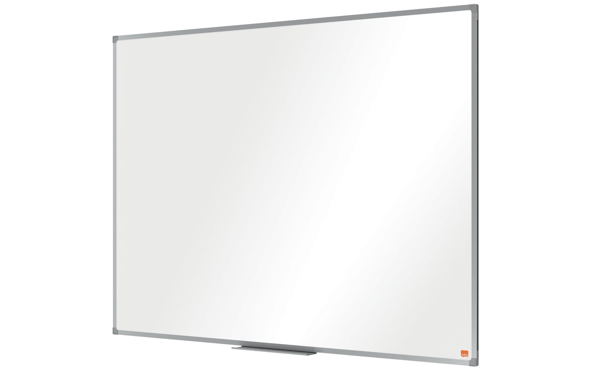 Nobo Whiteboard – 120 × 89,2 cm, Melamin, Aluminiumrahmen, Wandmontage, inkl. Stifteablage, Befestigungsmaterial
