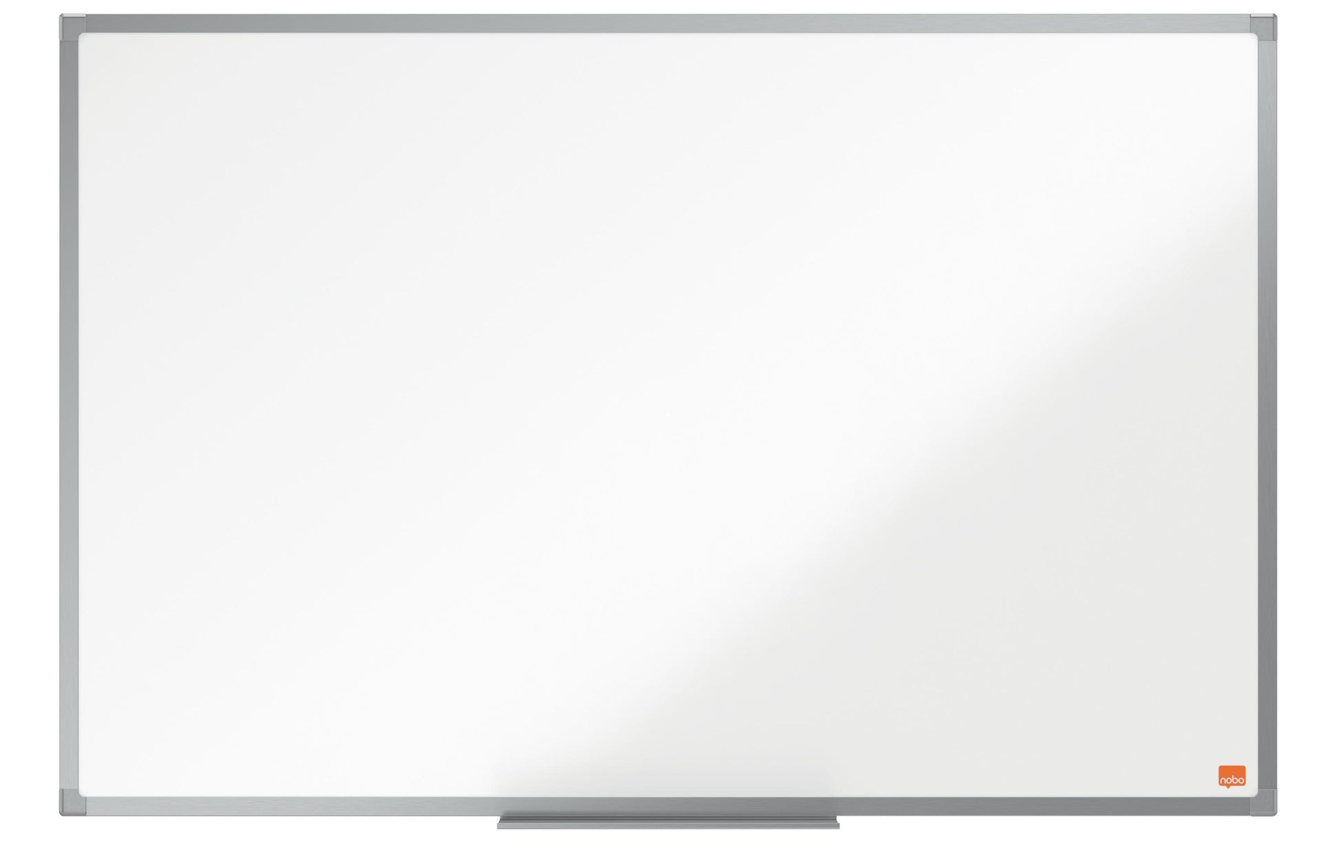 Nobo Whiteboard – 90 × 60 cm, Emaille, magnetisch, Aluminiumrahmen, Wandmontage, inkl. Stifteablage
