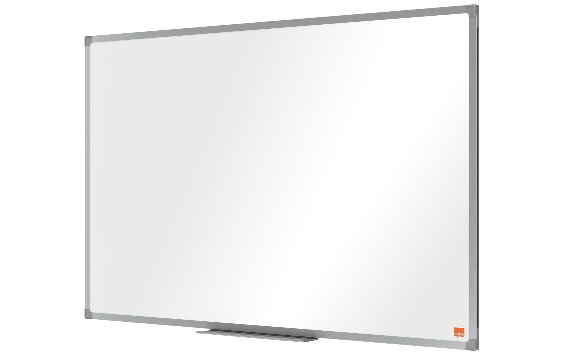 Nobo Whiteboard – 90 × 60 cm, Emaille, magnetisch, Aluminiumrahmen, Wandmontage, inkl. Stifteablage