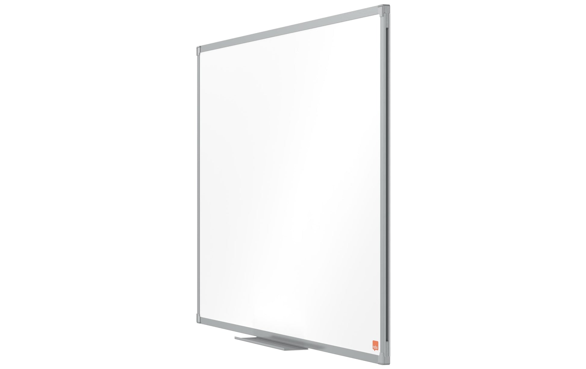 Nobo Whiteboard – 90 × 60 cm, Emaille, magnetisch, Aluminiumrahmen, Wandmontage, inkl. Stifteablage