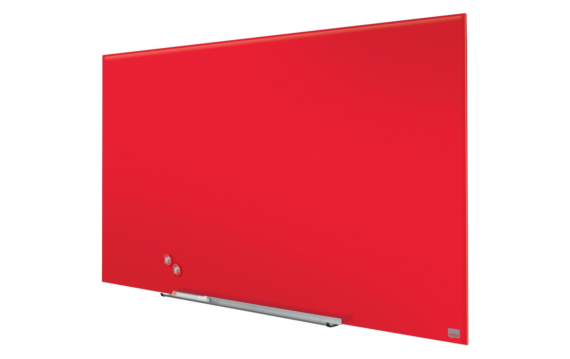 Nobo Whiteboard – 126 × 71 cm, Glas, magnetisch, Wandmontage, inkl. Stift, Magnete, Montagesatz