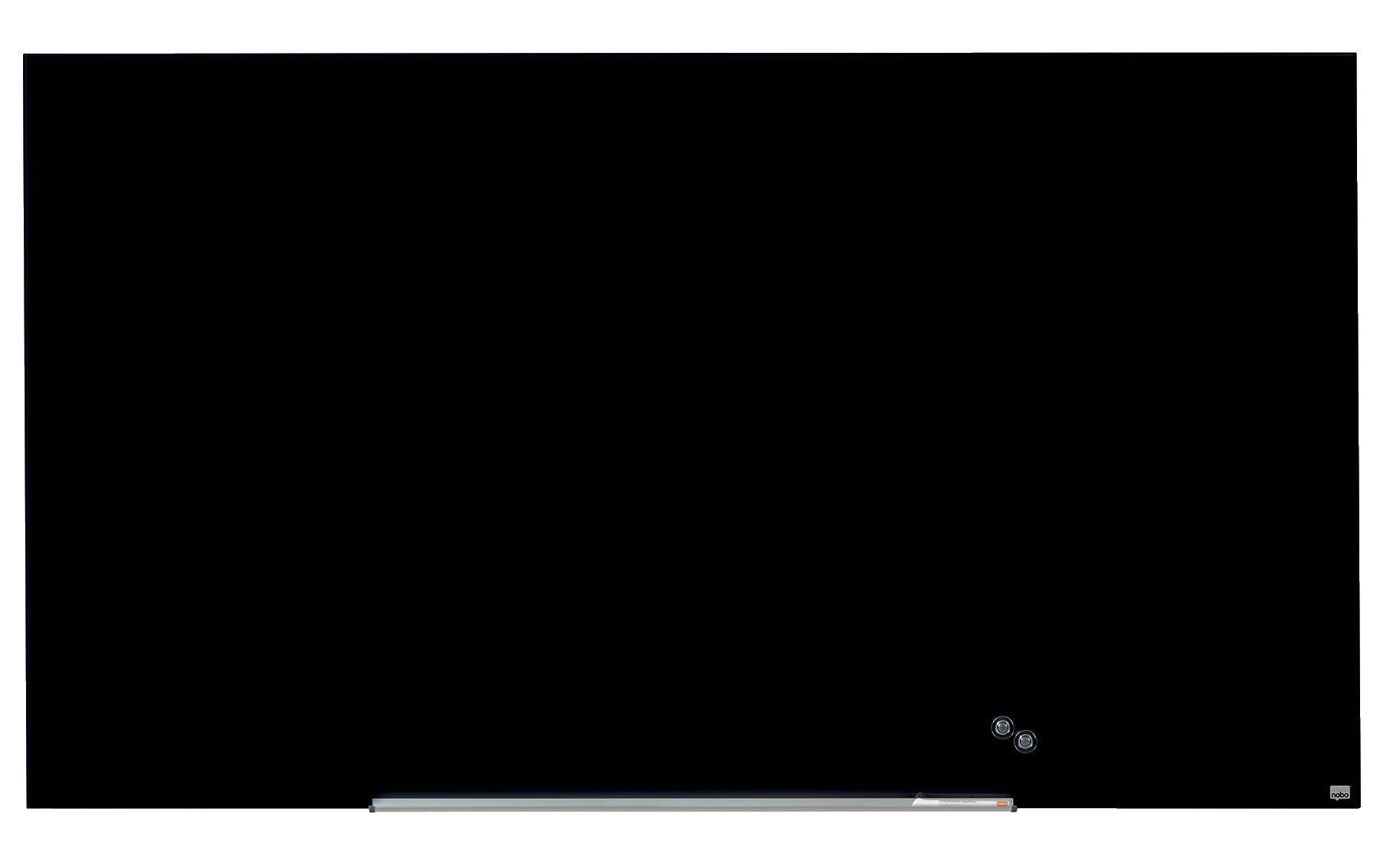 Nobo Whiteboard – 190 × 100 cm, Glas, magnetisch, schlanker Rahmen, Wandmontage
