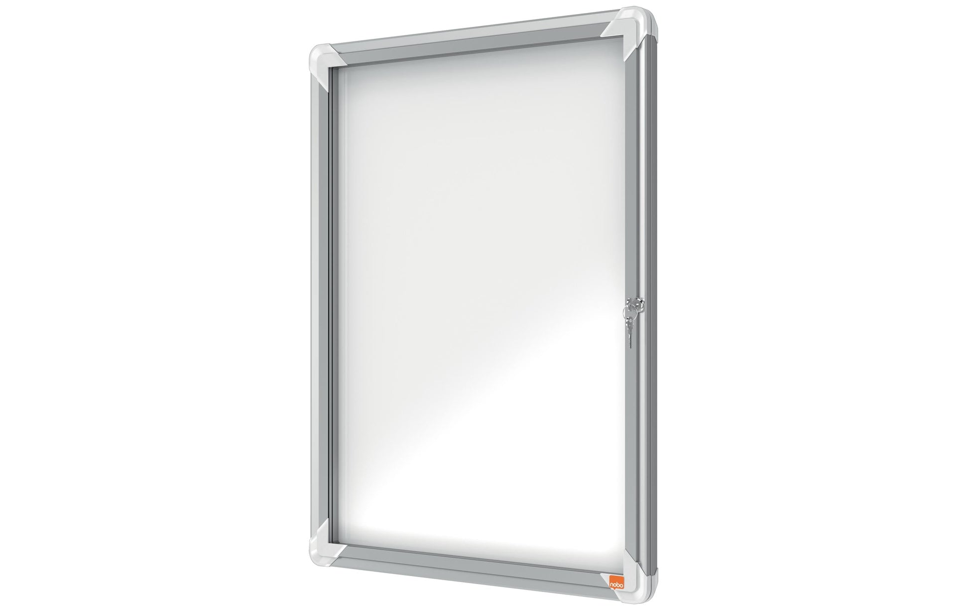 Nobo Schaukasten, 4 × A4 – Aluminium, abschliessbar, magnethaftend, 49,4 × 66,8 × 4,3 cm