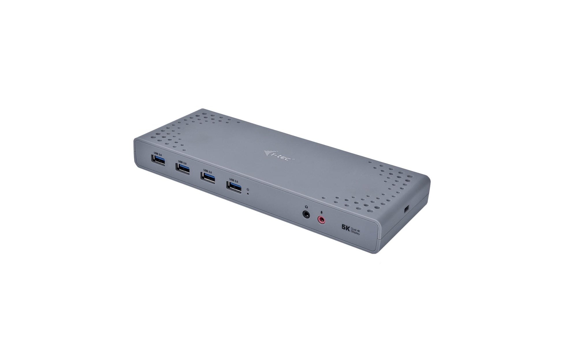i-tec Dualdock Dockingstation – USB-C, 2× DP, 2× HDMI, 6× USB-A, GbE, 3,5 mm Audio, für Windows/Mac/Linux