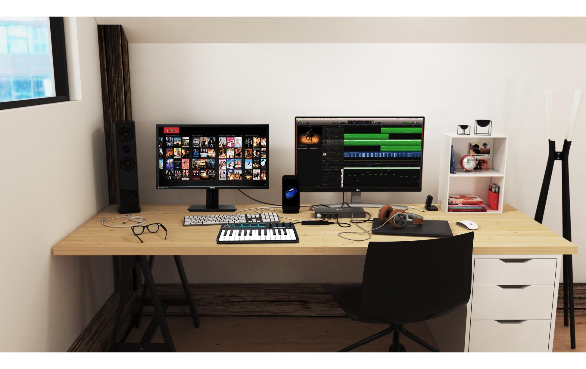i-tec Dualdock Dockingstation – USB-C, 2× DP, 2× HDMI, 6× USB-A, GbE, 3,5 mm Audio, für Windows/Mac/Linux