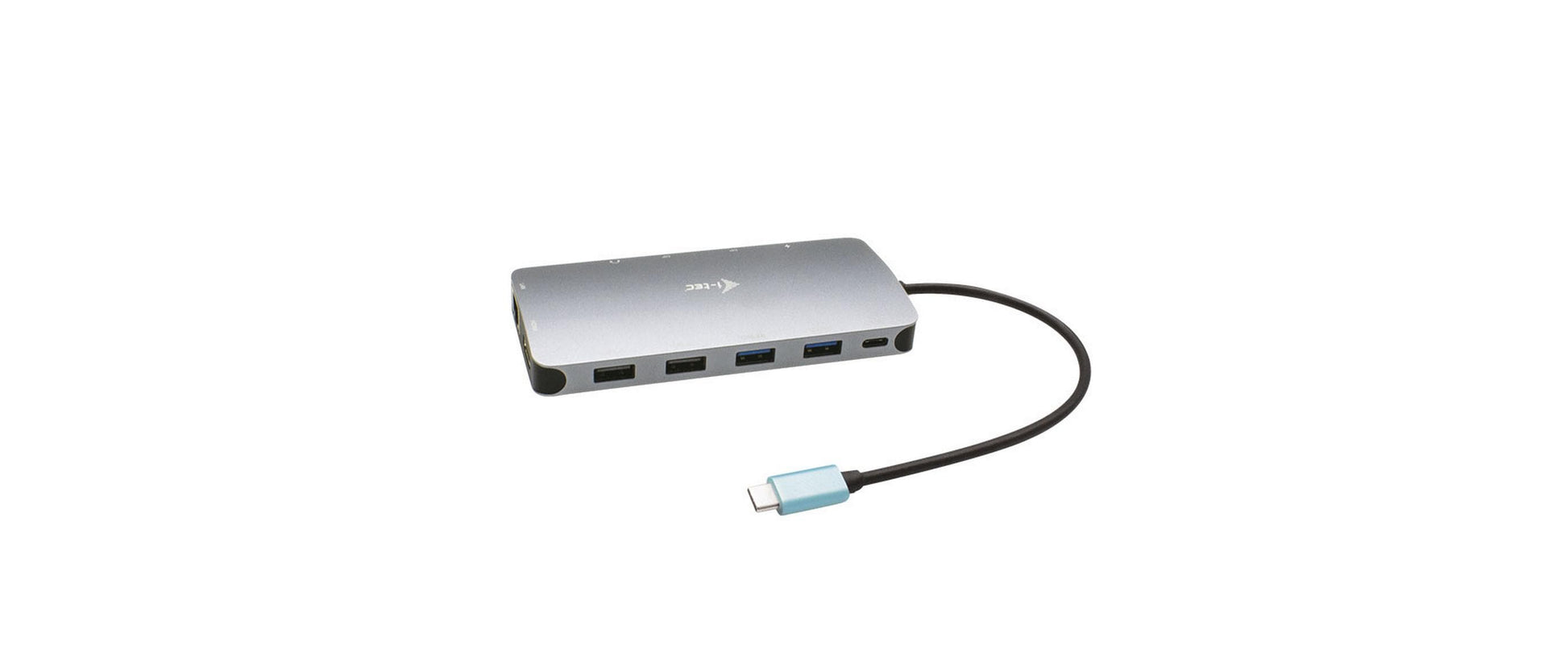 i-tec Metal Nano Dockingstation – USB-C, 2× DP, 1× HDMI, 100 W PD, GbE, für Windows/Mac/Linux
