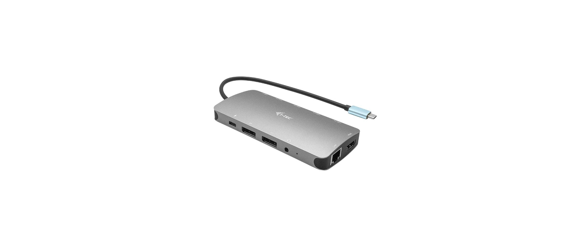 i-tec Metal Nano Dockingstation – USB-C, 2× DP, 1× HDMI, 100 W PD, GbE, für Windows/Mac/Linux