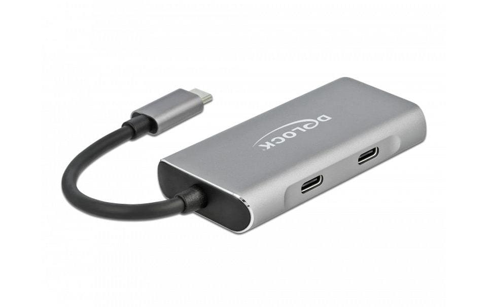DeLOCK USB-Hub – USB-C, 2× USB-A, 2× USB-C, für Windows/Mac/Linux