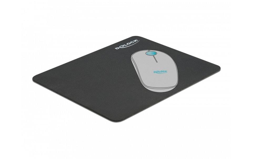DeLOCK Mauspad – 220 × 180 mm, Schwarz