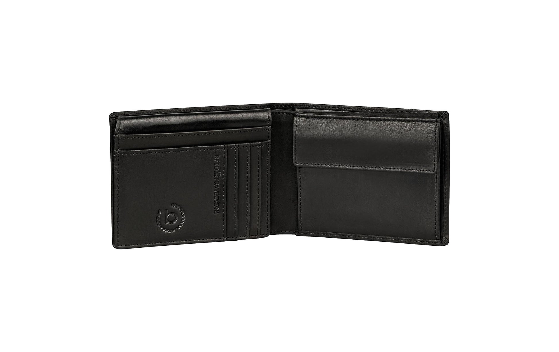 Bugatti cases Bugatti – Romano Kartenetui – RFID-Schutz – 120 × 92 × 20 mm – Leder, Schwarz – 1 Stk.