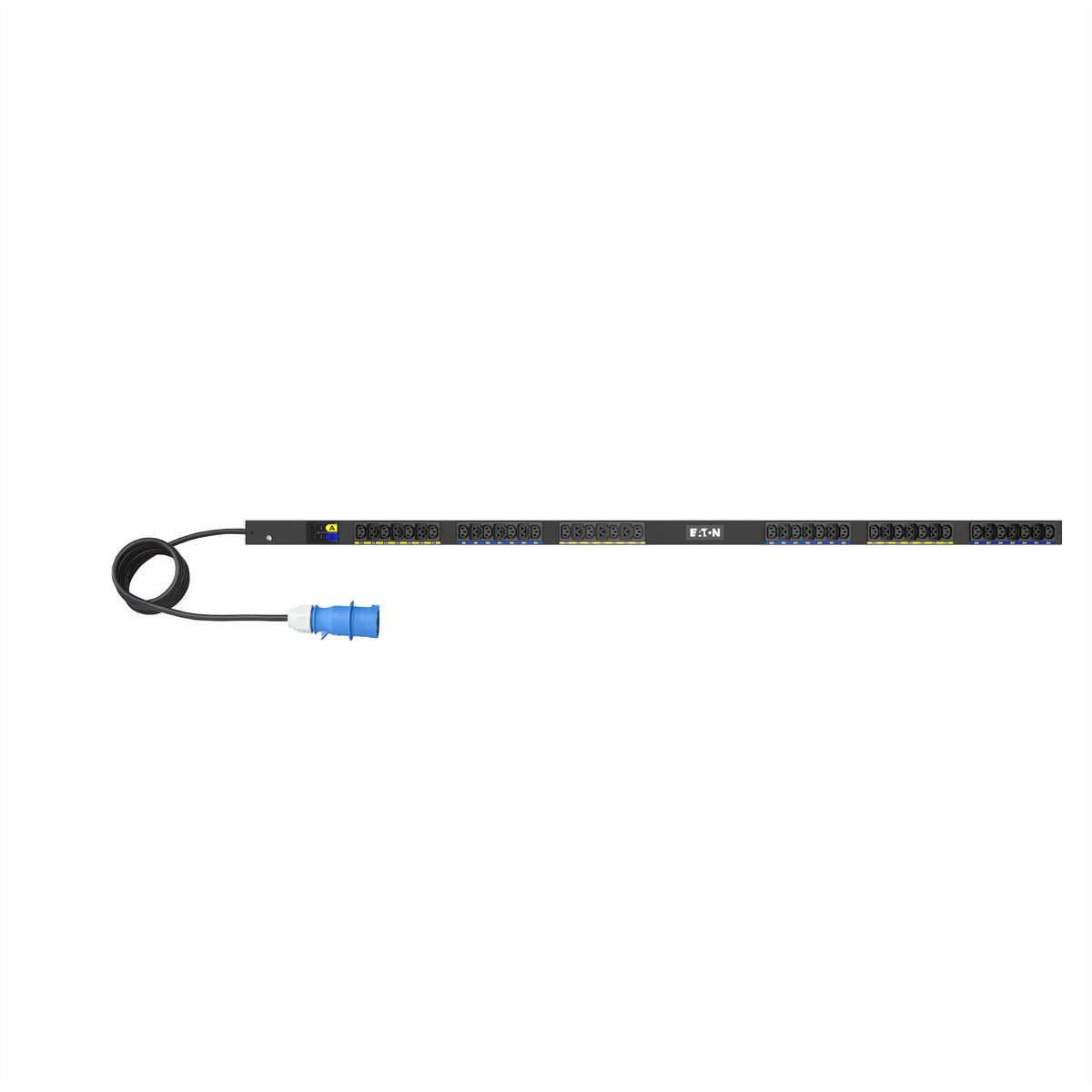 Eaton G4 Rack-PDU (24×C13 + 18×C39), Basic, 1-phasig 7,4 kW, Eingang CEE 32A 1Ph, 3 m, 0U vertikal – schwarz