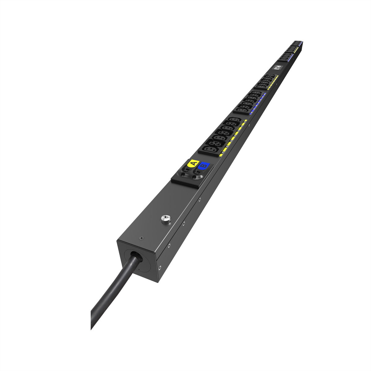 Eaton G4 Rack-PDU (24×C13 + 18×C39), Basic, 1-phasig 7,4 kW, Eingang CEE 32A 1Ph, 3 m, 0U vertikal – schwarz