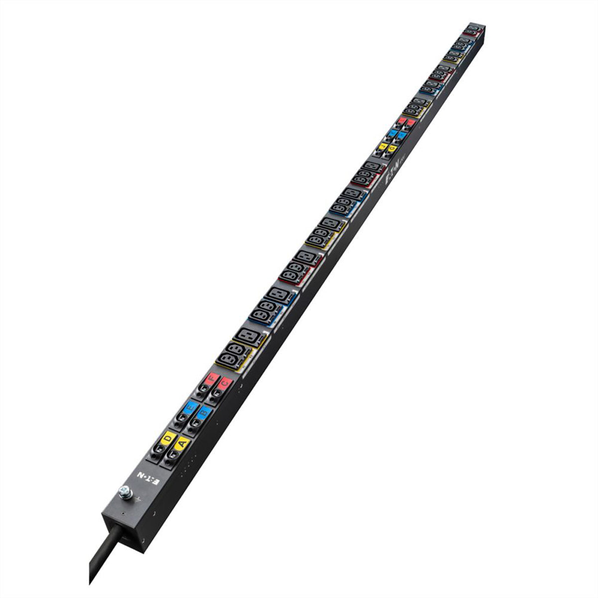 Eaton EPDU G3+ BA Steckdosenleiste 0U CEE 63A 3Ph – C13×21, C19×12 – 3 m Kabel – Schwarz