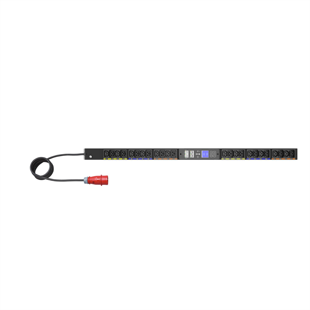 Eaton Rack-PDU Metered 0U, 3-phasig 11 kW, (12×C13 + 12×C39), Eingang CEE 16A 3Ph, 3 m – schwarz