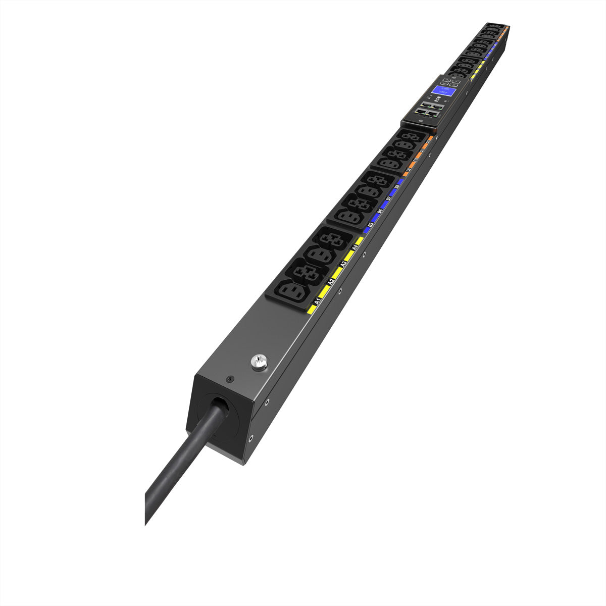 Eaton Rack-PDU Metered 0U, 3-phasig 11 kW, (12×C13 + 12×C39), Eingang CEE 16A 3Ph, 3 m – schwarz