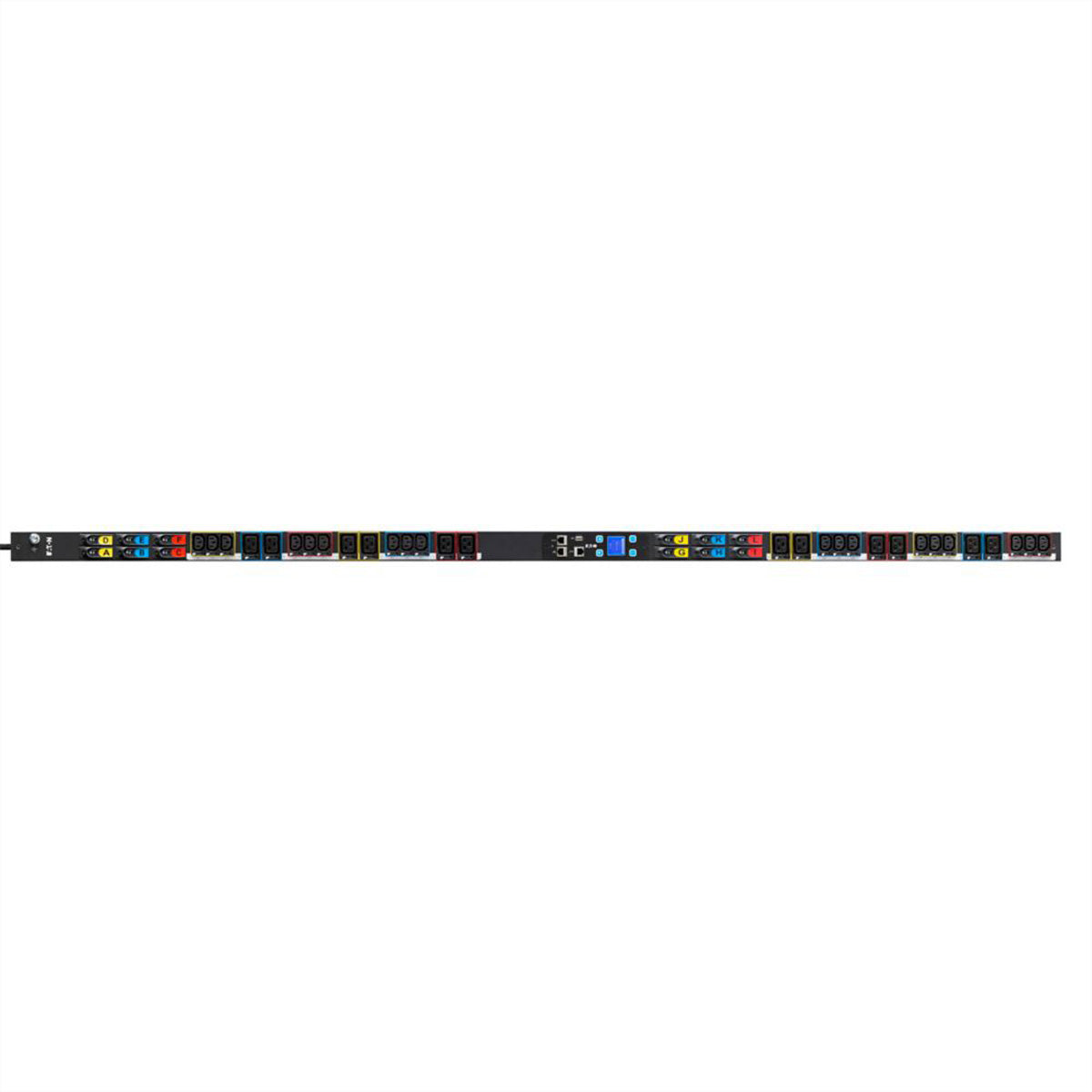 Eaton G3+ MI Rack-PDU 0U – Messbarer Eingang, CEE 63A 3Ph – C13×18, C19×12, 3 m Kabel – Schwarz