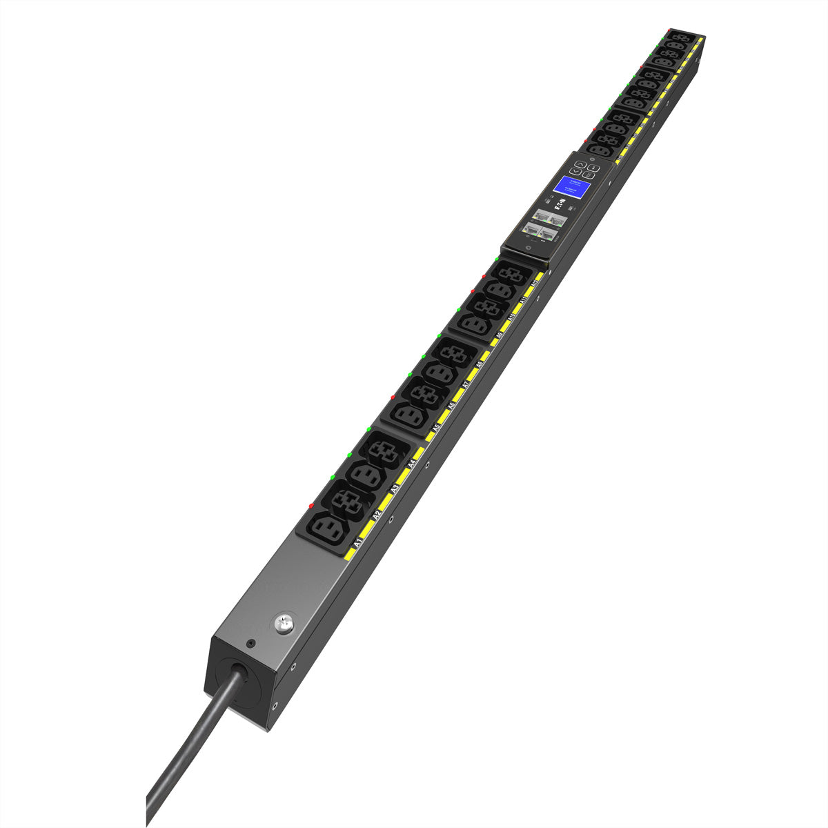Eaton Rack-PDU Managed 0U, einphasig 3,7 kW, (12×C13 + 12×C39), Eingang C20 16 A – schwarz