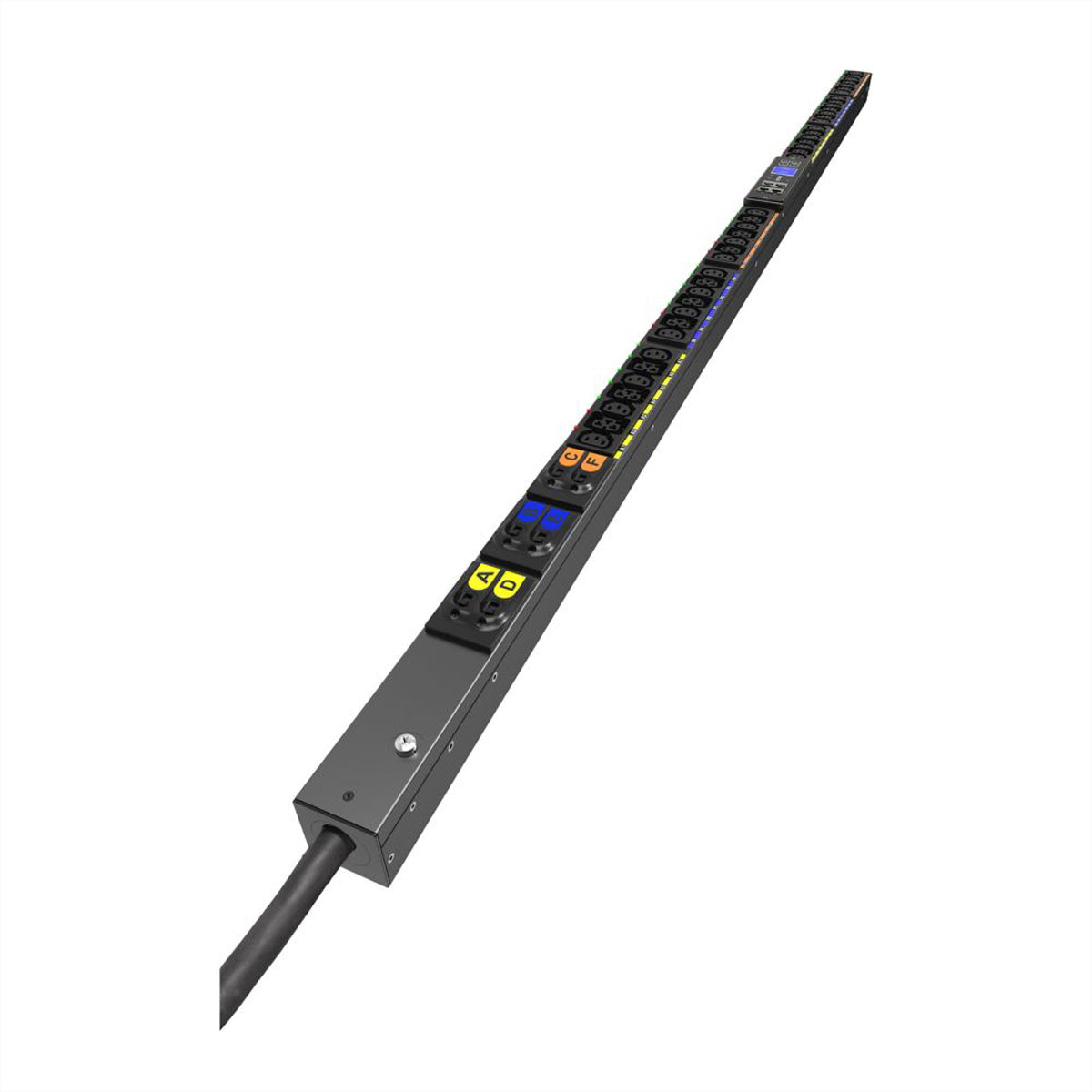 Eaton PDU G4 MA – Rack-PDU Managed, 1-phasig, 24× IEC C13 + 18× C39, 63 A, Stecker CEE 63A 1Ph, 0U vertikal