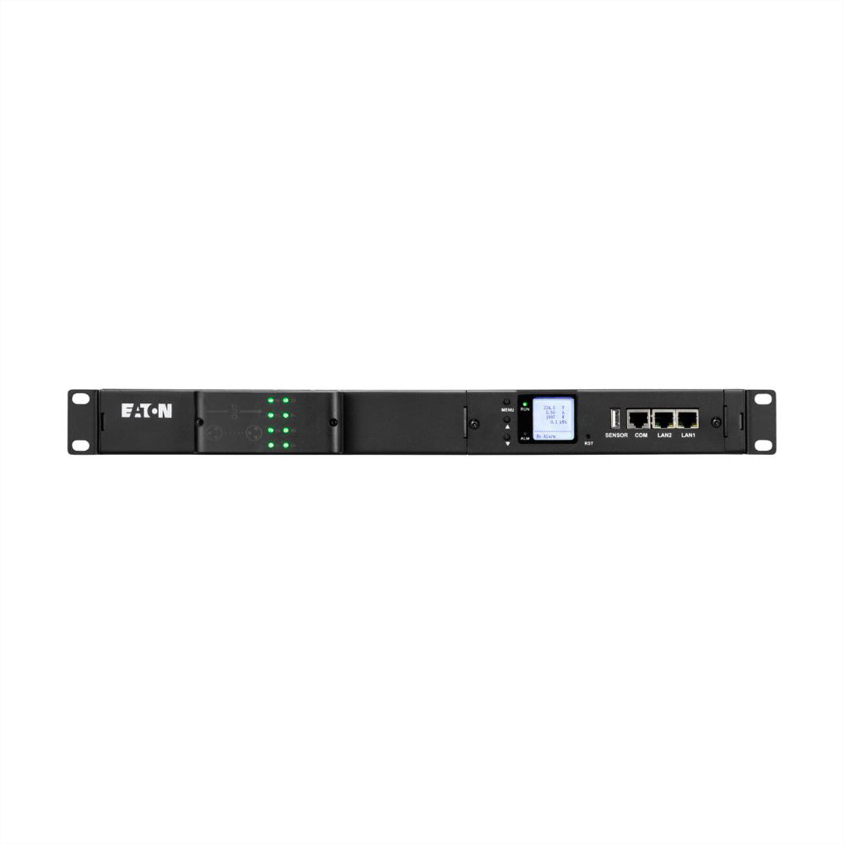Eaton Rack-PDU FlexPDU G2 – 1U, 8× IEC C13, IEC C20 16 A, 230 V/16 A, einphasig, 2,5 m, schwarz