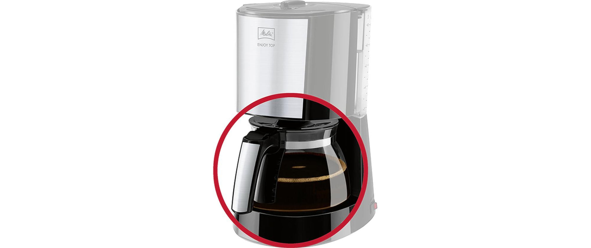Melitta Glaskanne Aroma Fresh – 1,2 l, für Enjoy 1017-04, Enjoy 1021-01