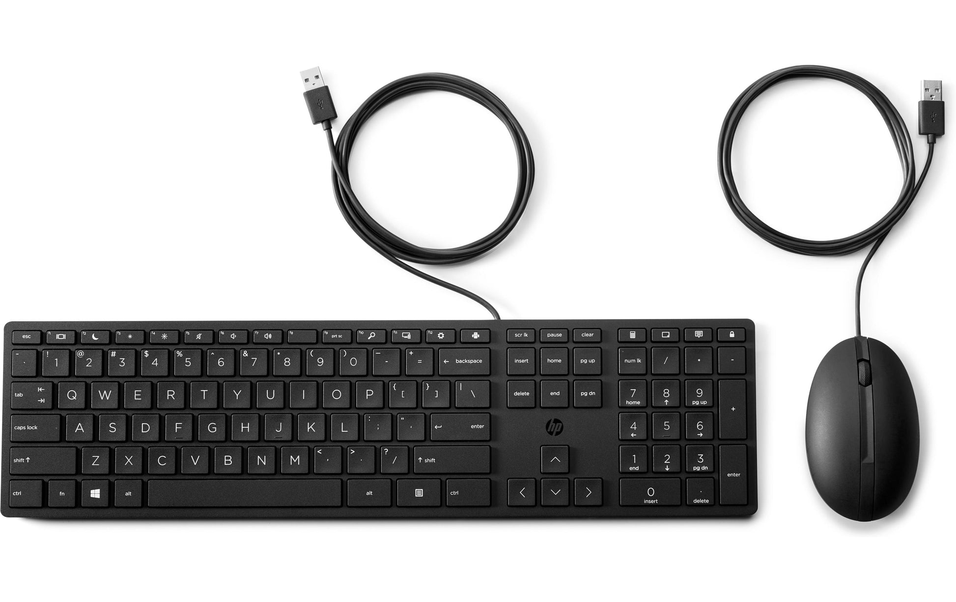 HP Wired Desktop 320MK – Tastatur- und Maus-Set, schwarz
