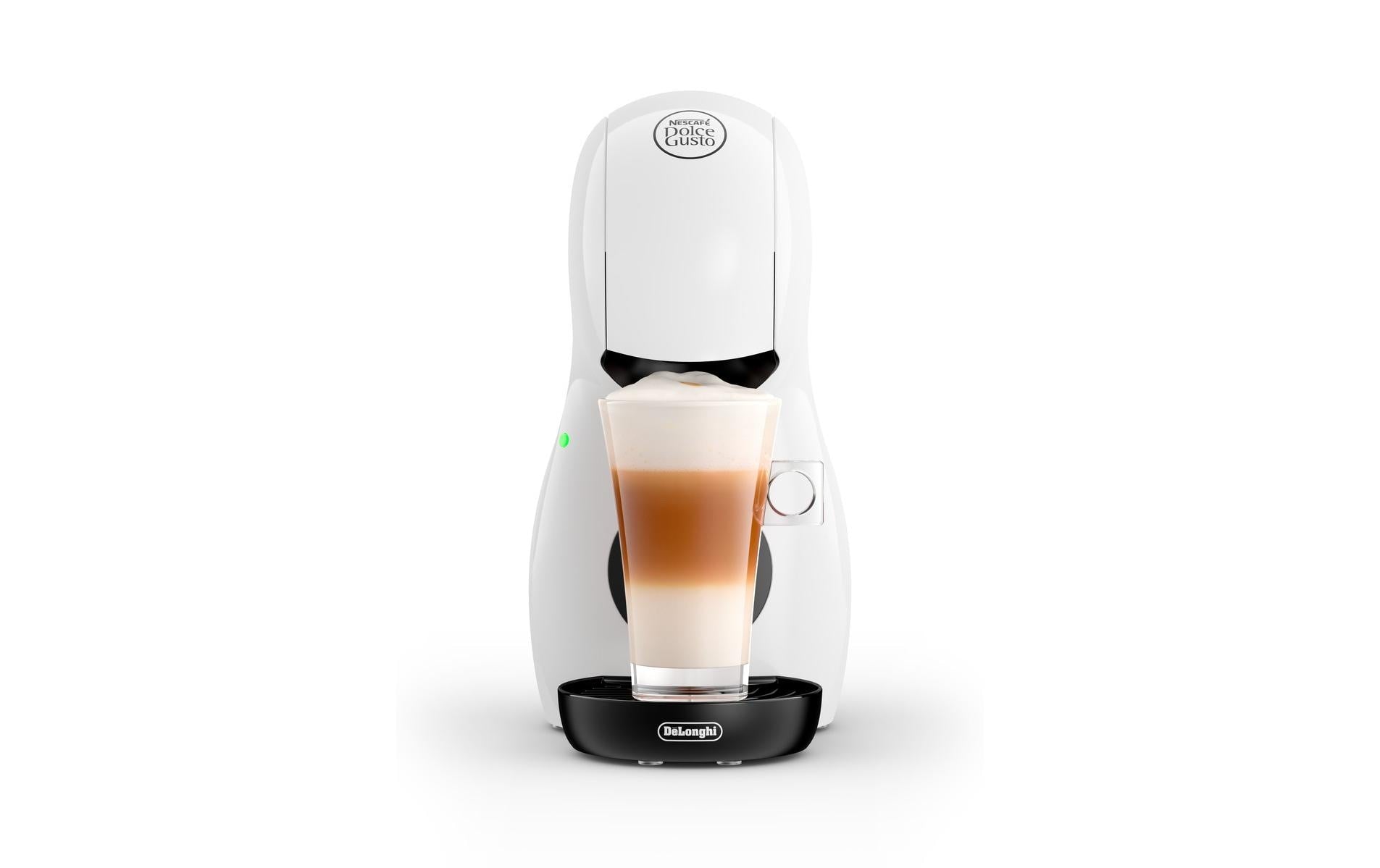 De’Longhi De'Longhi Piccolo XS EDG110.WB Kapselmaschine – für Nescafé Dolce Gusto, 0,8 l, weiss, 13,6 × 27,6 × 26,6 cm