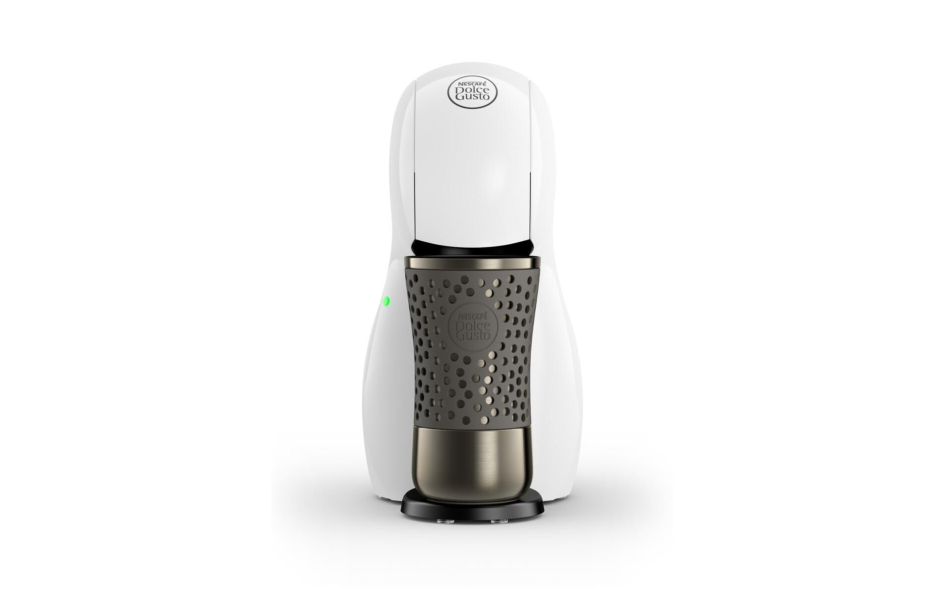 De’Longhi De'Longhi Piccolo XS EDG110.WB Kapselmaschine – für Nescafé Dolce Gusto, 0,8 l, weiss, 13,6 × 27,6 × 26,6 cm