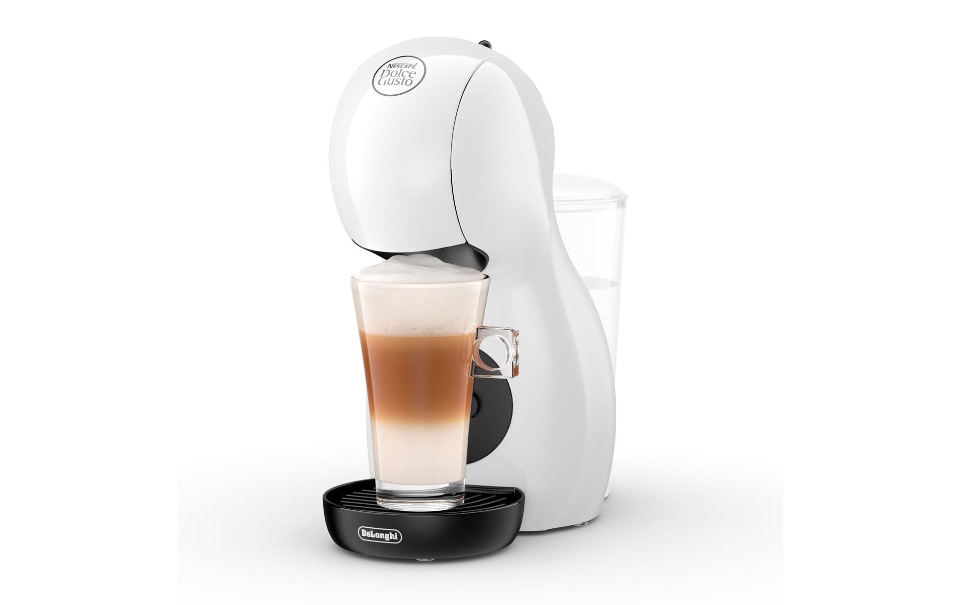 De’Longhi De'Longhi Piccolo XS EDG110.WB Kapselmaschine – für Nescafé Dolce Gusto, 0,8 l, weiss, 13,6 × 27,6 × 26,6 cm