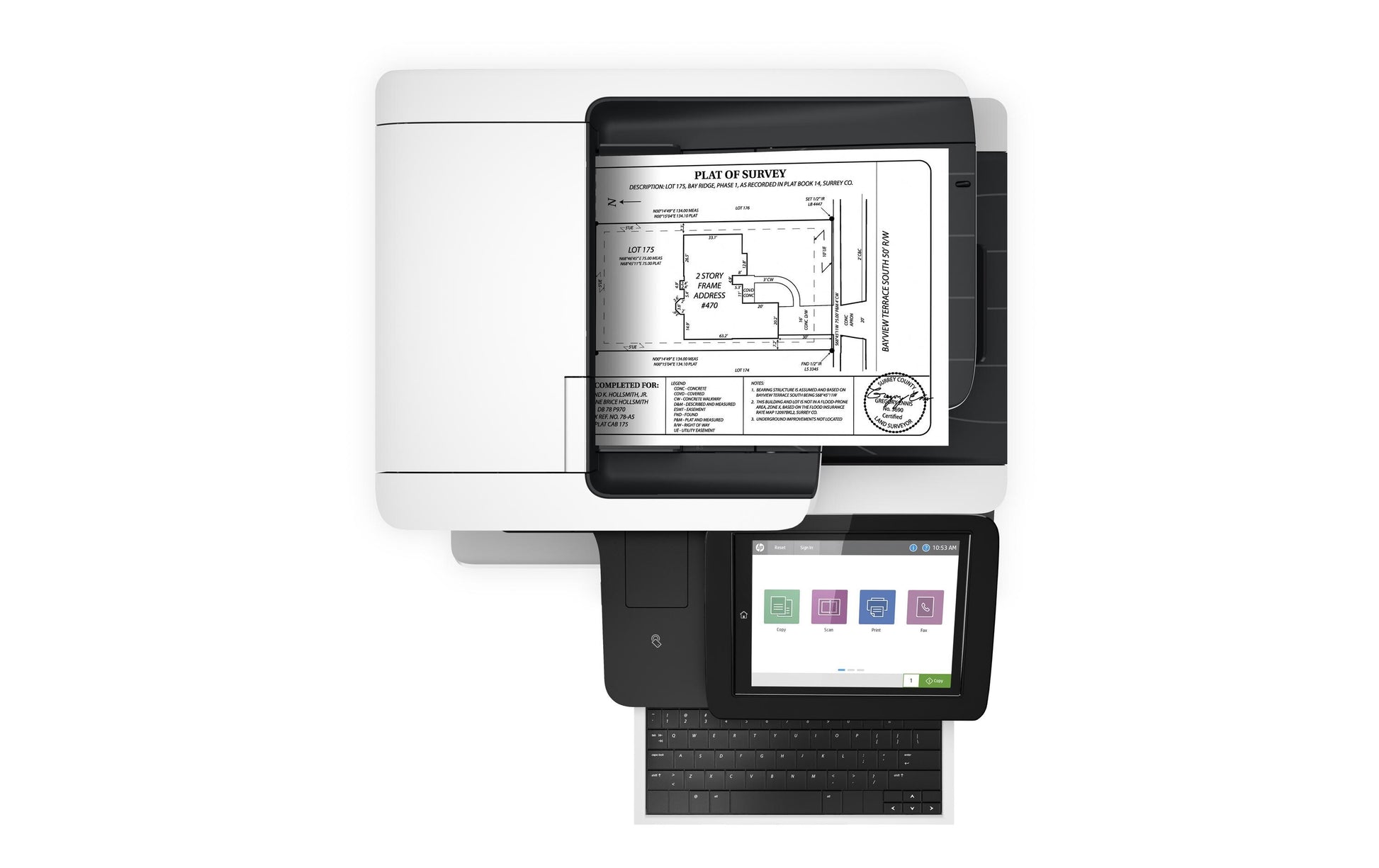 HP LaserJet Enterprise Flow M528Z – S/W Laser-MFP A4 – LAN – Duplex – 43 Seiten/Min S/W