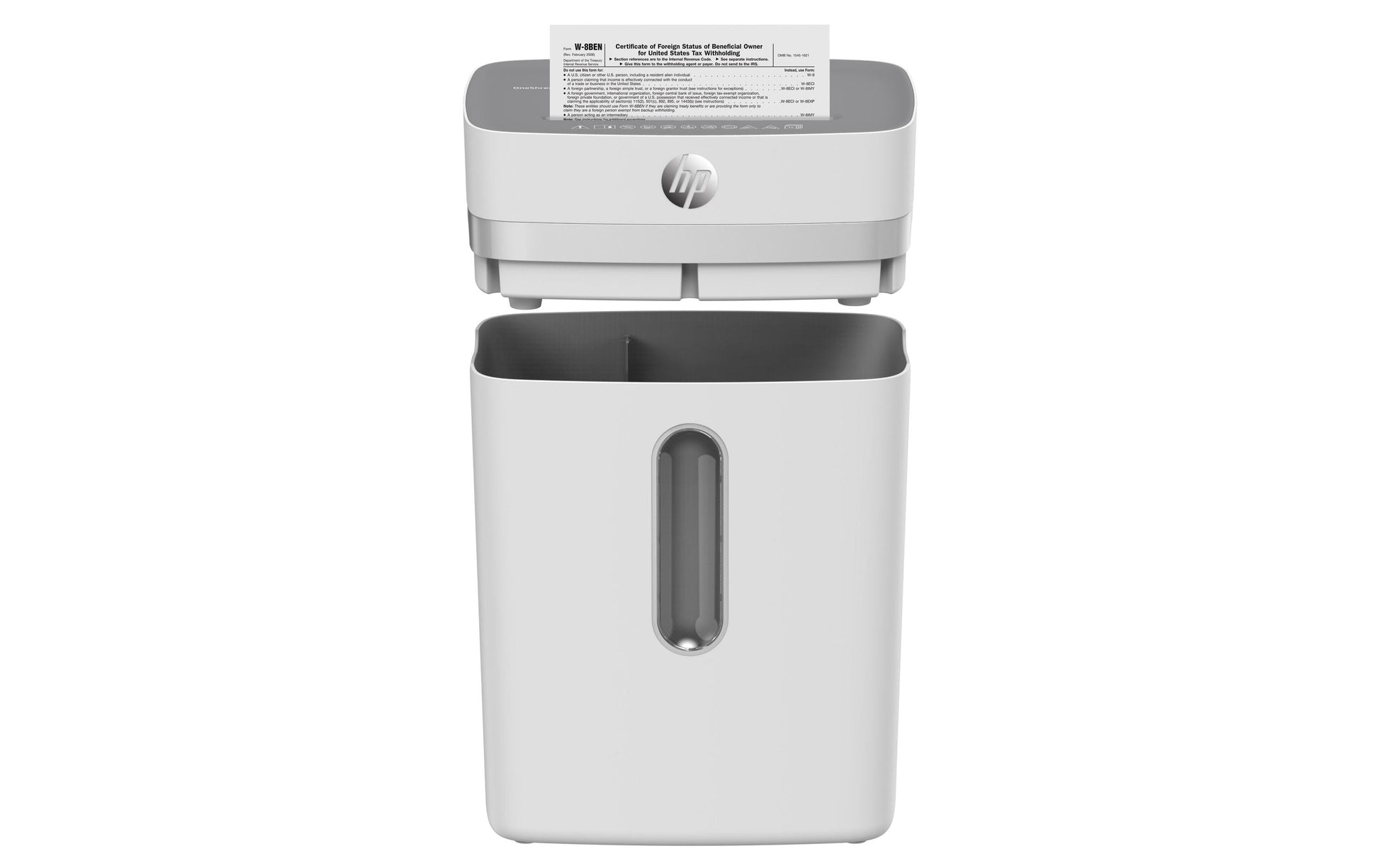 HP OneShred 12CC – Aktenvernichter, DIN P-4, Partikelschnitt 4 × 35 mm, 12 Blatt, 23 l