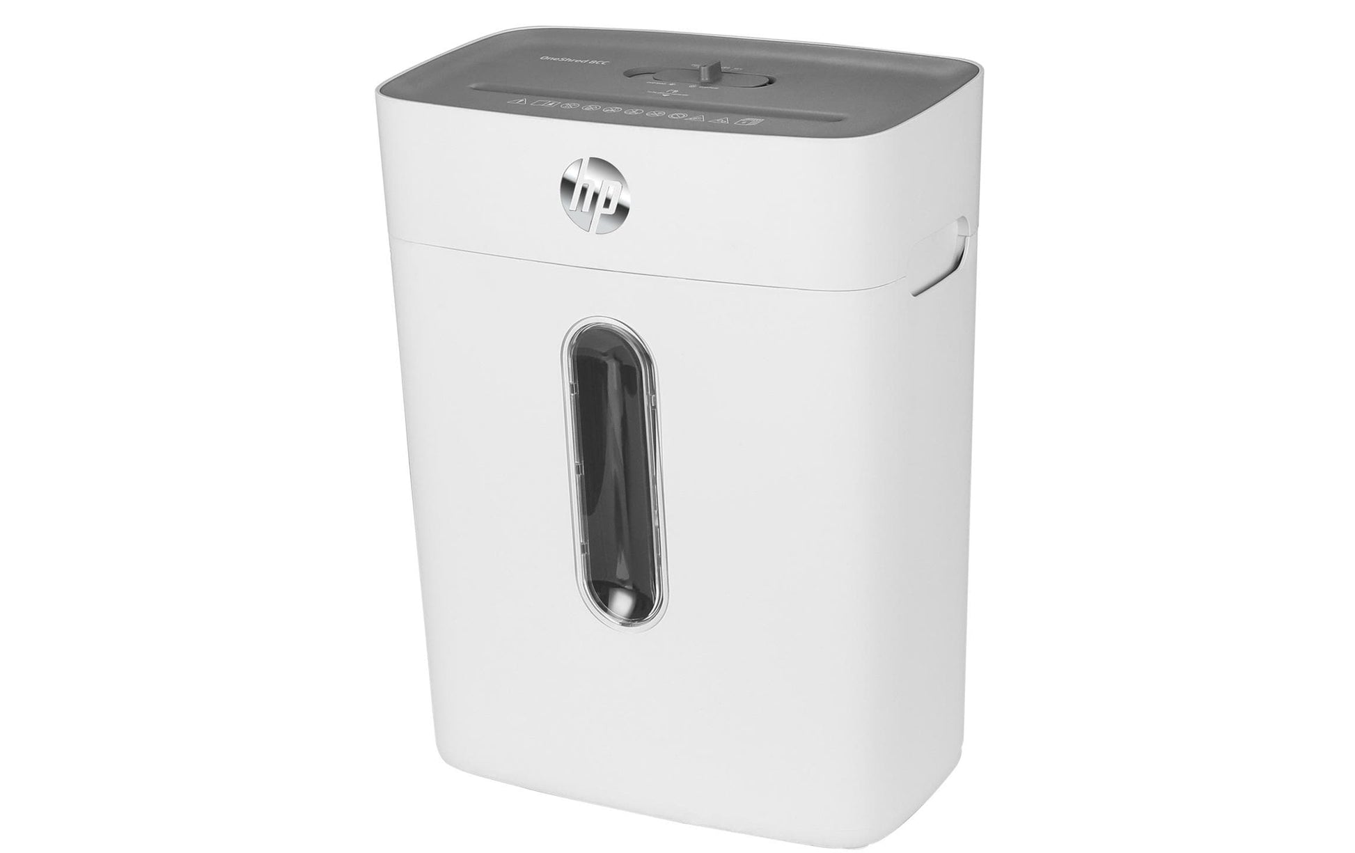 HP OneShred 8CC – Aktenvernichter, DIN P-4, Partikelschnitt 5 × 18 mm, 8 Blatt, 15 l, A4