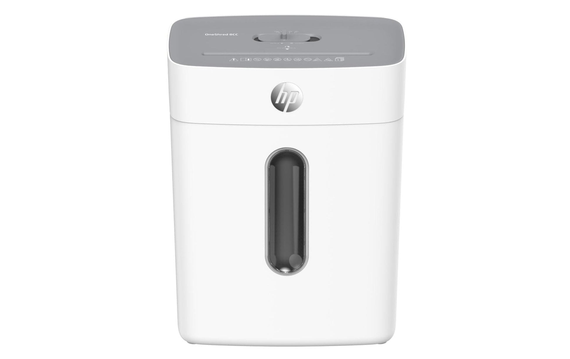 HP OneShred 8CC – Aktenvernichter, DIN P-4, Partikelschnitt 5 × 18 mm, 8 Blatt, 15 l, A4