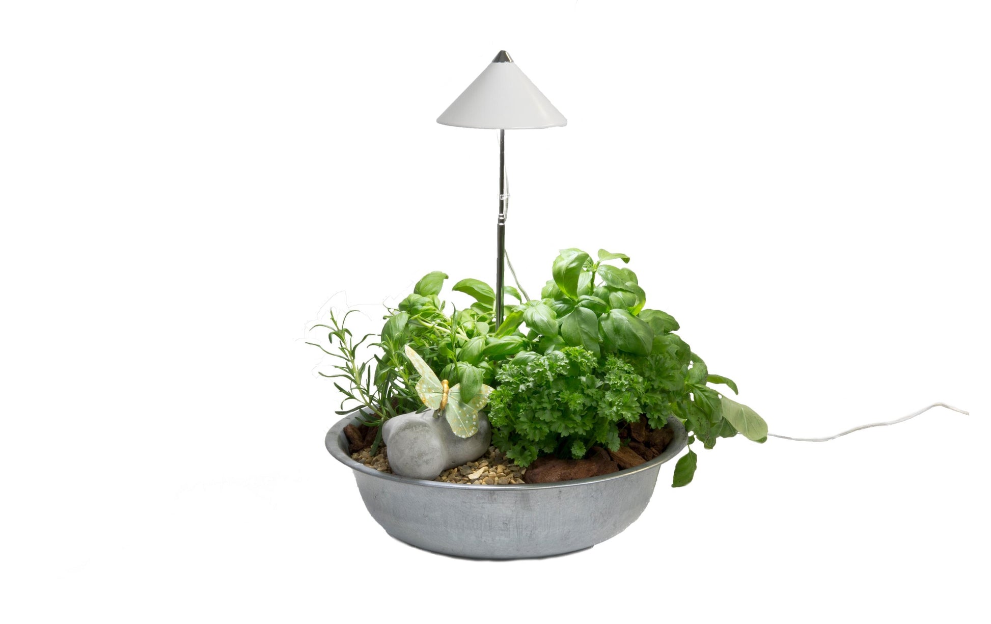 Venso EcoSolutions Pflanzenleuchte SUNLiTE – 100 cm, 660 lm, 7 W, Warmweiss, IP54, Weiss/Chrom, Vollspektrum