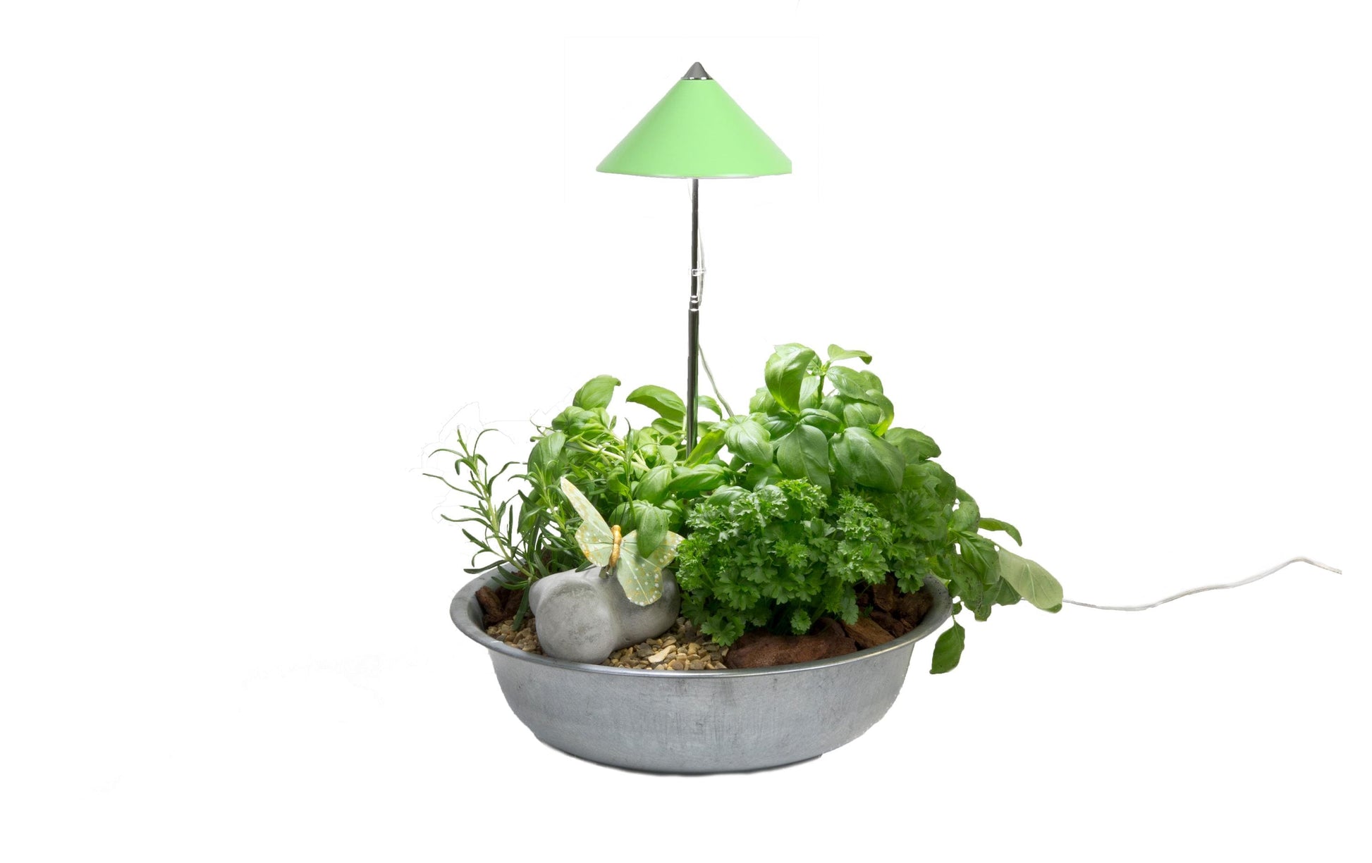 Venso EcoSolutions Pflanzenleuchte SunLite – 660 lm, 7 W, 5084 K, IP54, grün/chrom, Vollspektrum