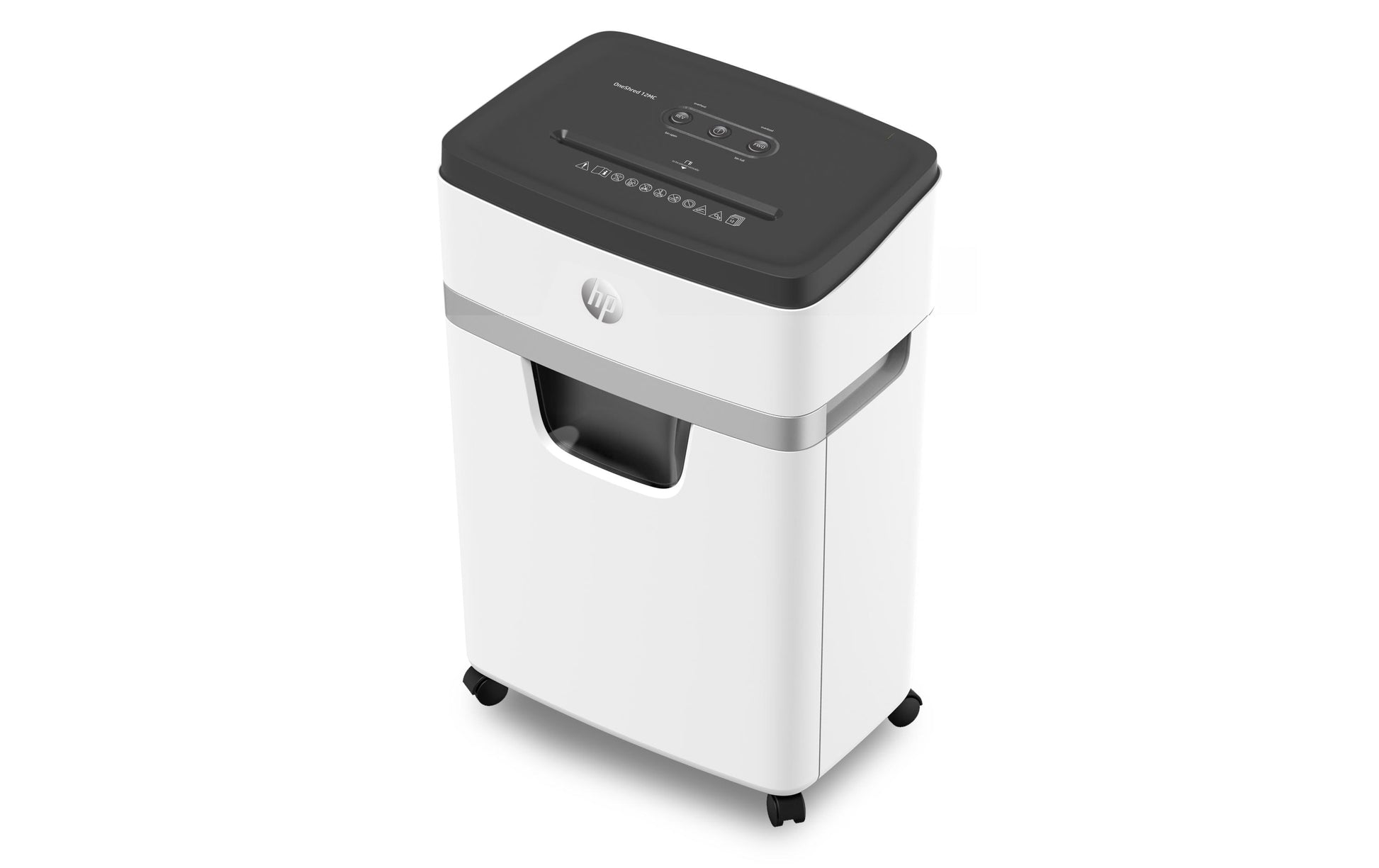HP OneShred 12MC – Aktenvernichter, DIN P-5, Mikroschnitt 2 × 15 mm, 12 Blatt, 25 l