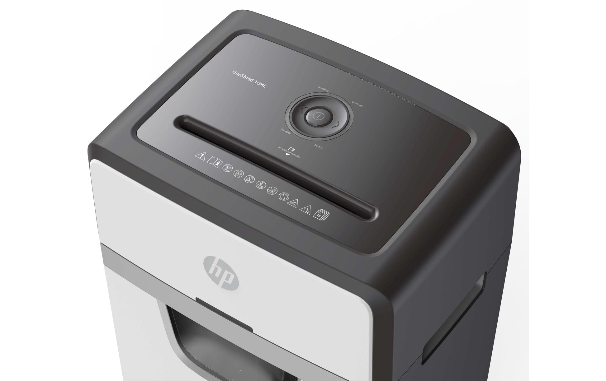HP OneShred 16MC – Aktenvernichter, DIN P-5, Mikroschnitt 2 × 15 mm, 16 Blatt, 30 l