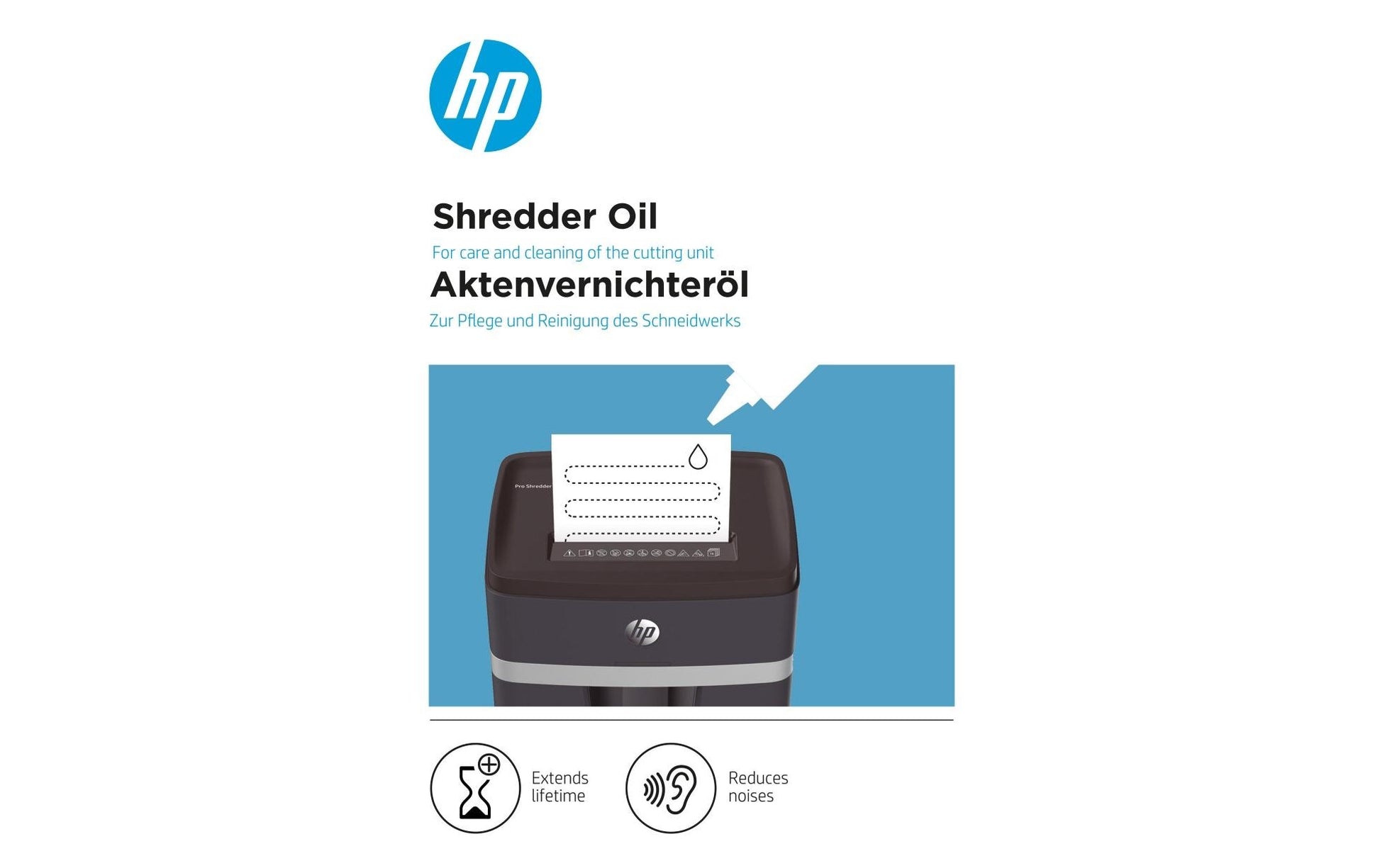 HP Schmieröl für Aktenvernichter – 400 ml