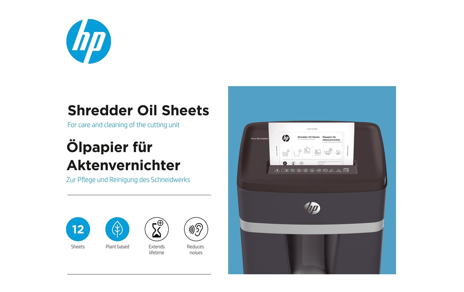 HP Ölblätter für Aktenvernichter – 12 Stk.