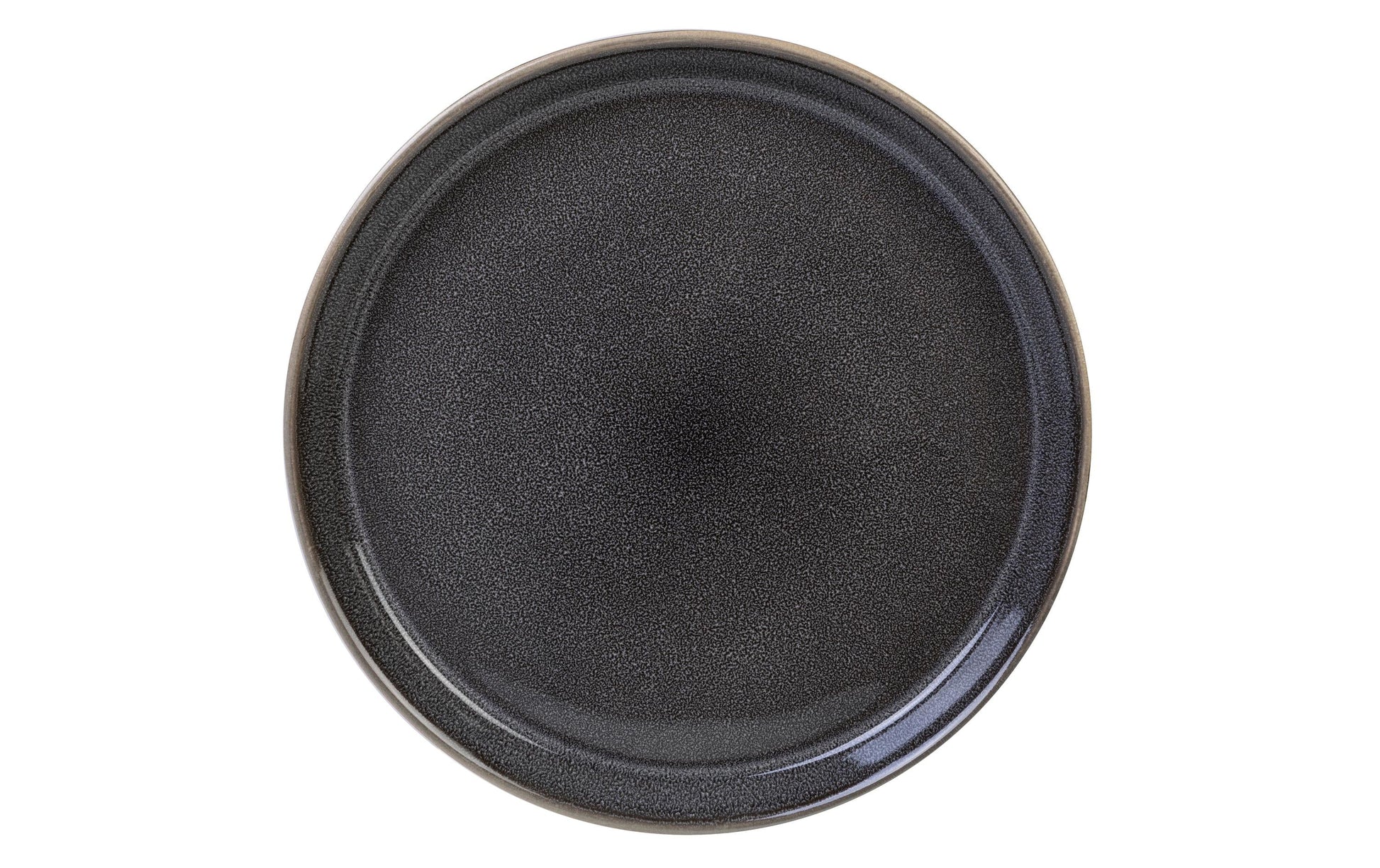 BITZ Speiseteller – 6er Set, Ø 27 cm, Steinzeug, Grau, spülmaschinenfest, ofenfest