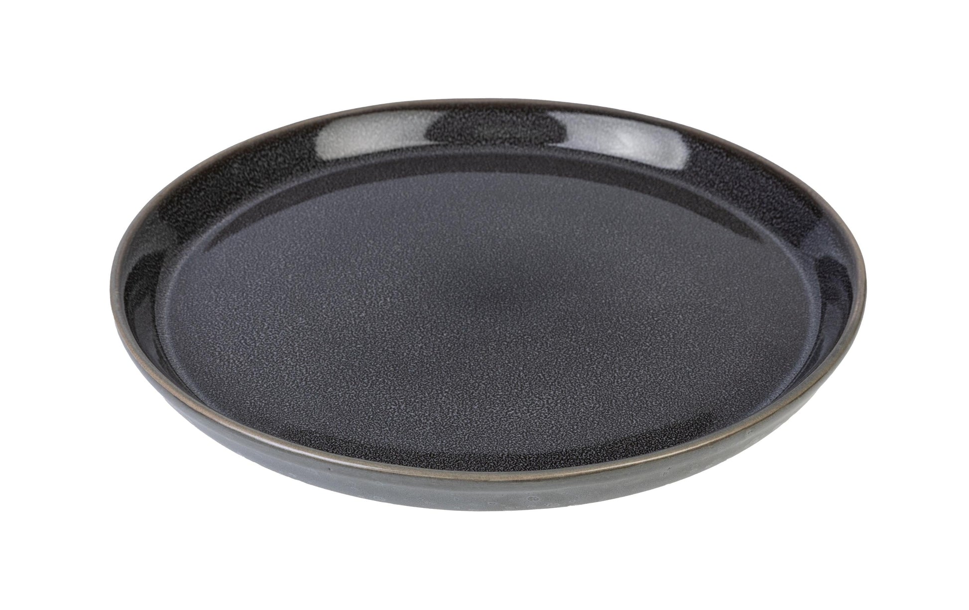 BITZ Speiseteller – 6er Set, Ø 27 cm, Steinzeug, Grau, spülmaschinenfest, ofenfest