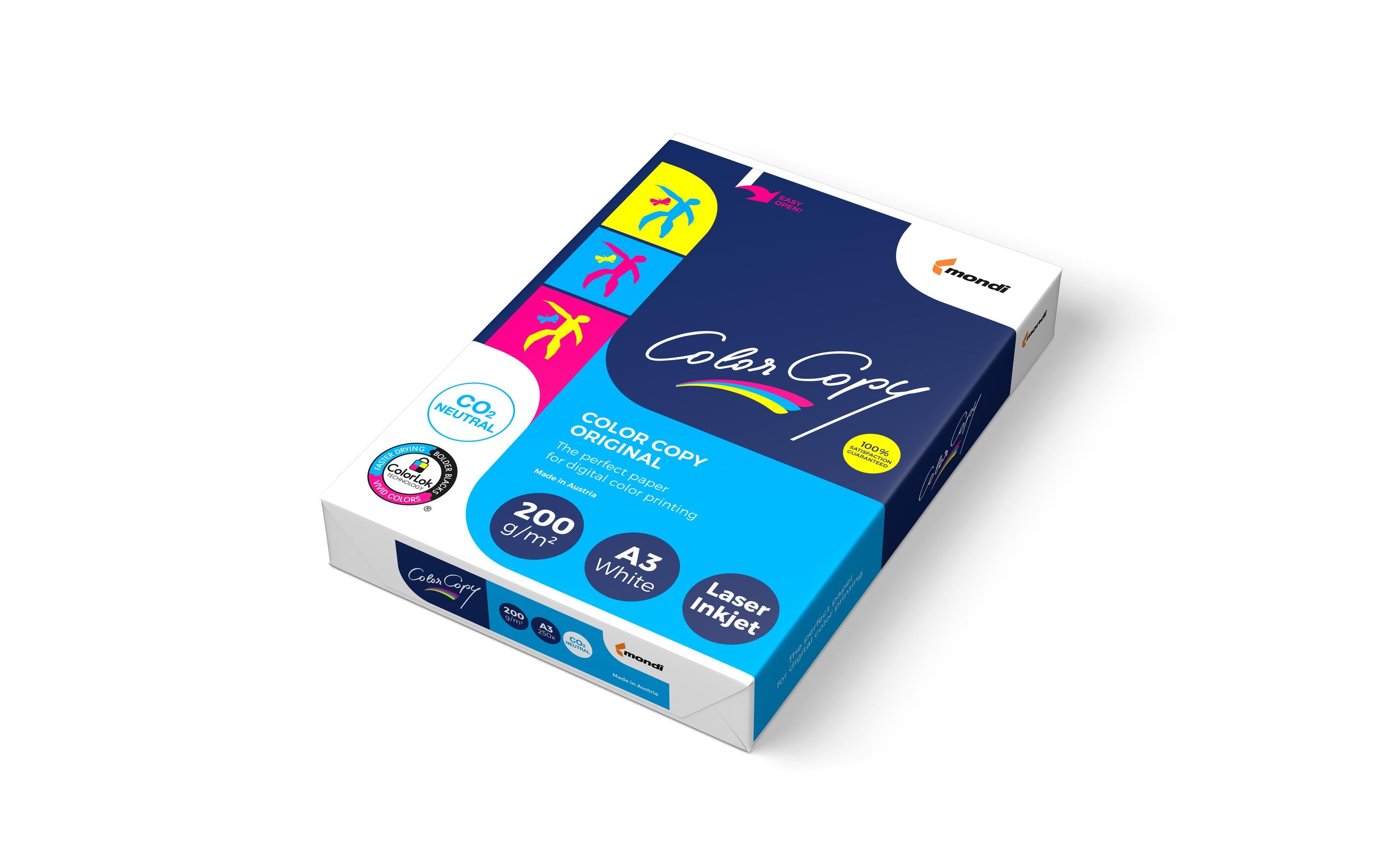 Colorcopy Kopierpapier – A3, 200 g/m², hochweiss – für Laser – FSC – 250 Blatt