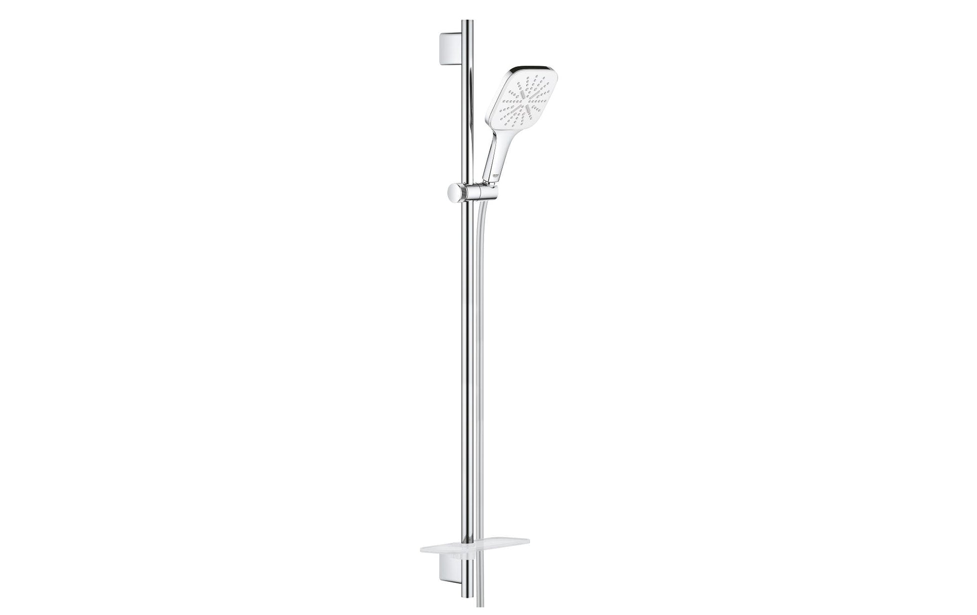 GROHE Duschset Rainshower SmartActive 130 – Ø13×90 cm, Metall, Chrom, Wandmontiert, Weiss