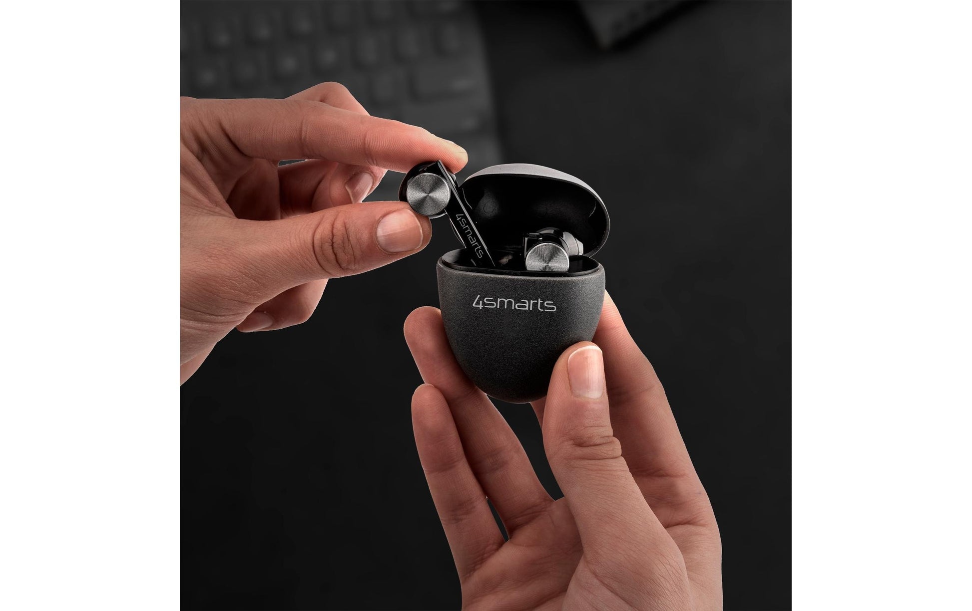 4smarts Pebble TWS In-Ear – mit Ladecase, Rosa, BT 5.0