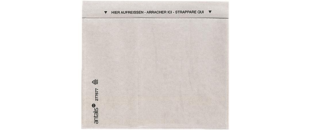 Antalis Dokumententasche – C6, ohne Fenster, unbedruckt, transparent, Papier, selbstklebend – 1000 Stück